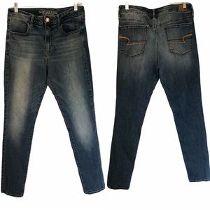 American Eagle High Rise Super Stretch Jean Sz 12